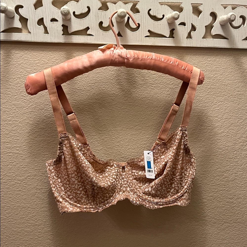 NEW!! Skarlett Blue Tan Animal Print Bra - size 36F